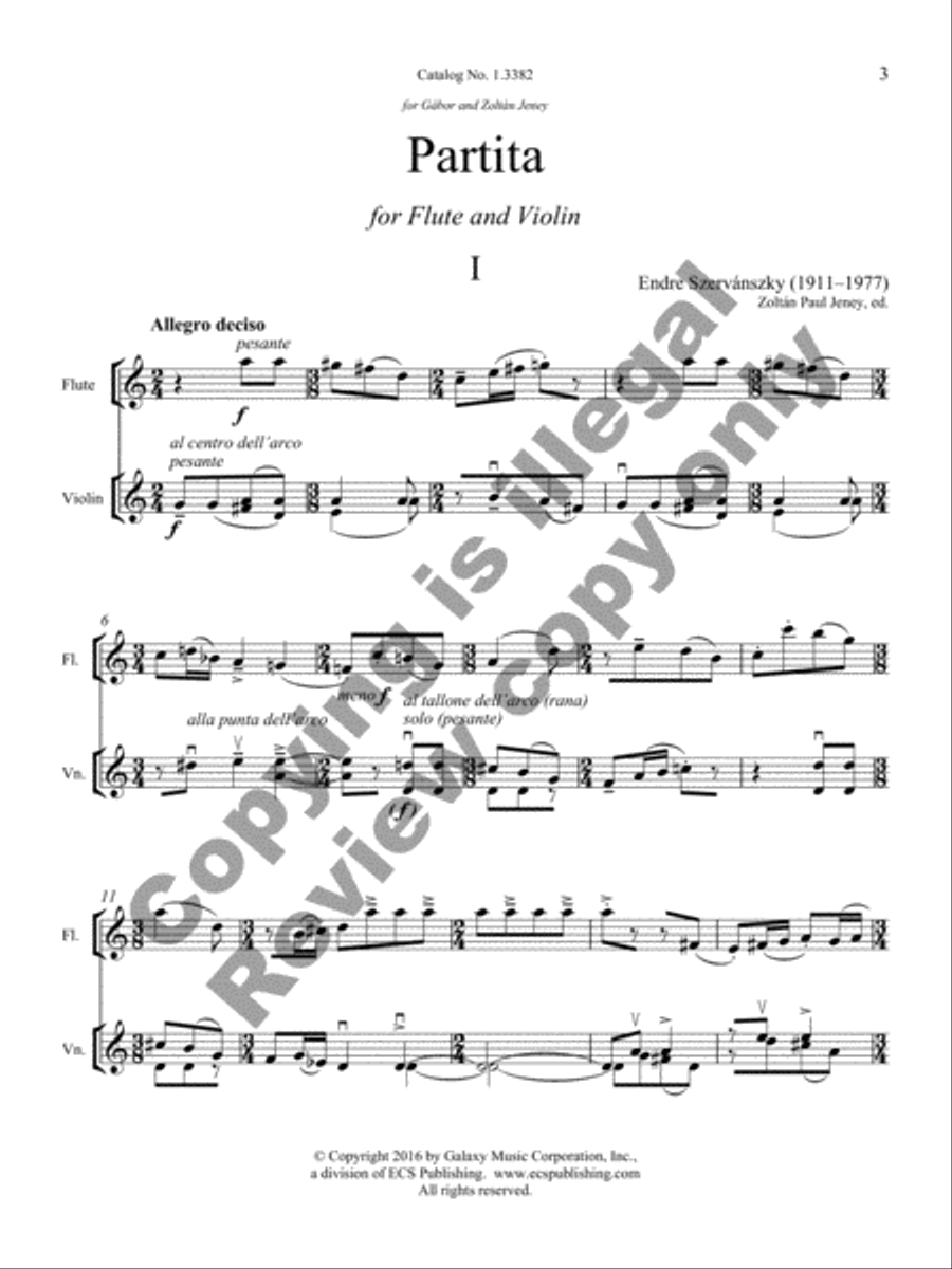 Partita Partita Flute scores gallery preview page 9