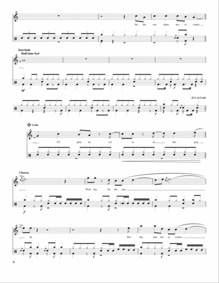 The Day That Never Comes The Day That Never Comes Drum Set scores gallery preview page 4