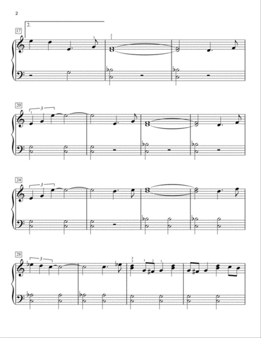 Raiders March (from Raiders of The Lost Ark) Easy Piano scores gallery preview page 2