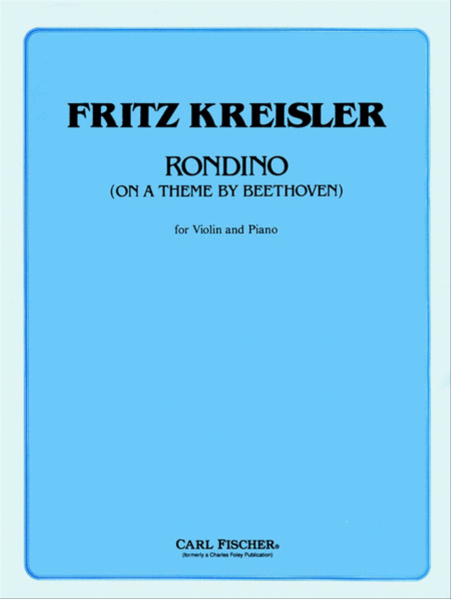 Rondino (On A Theme By Beethoven) Violin Solo scores gallery preview page 1
