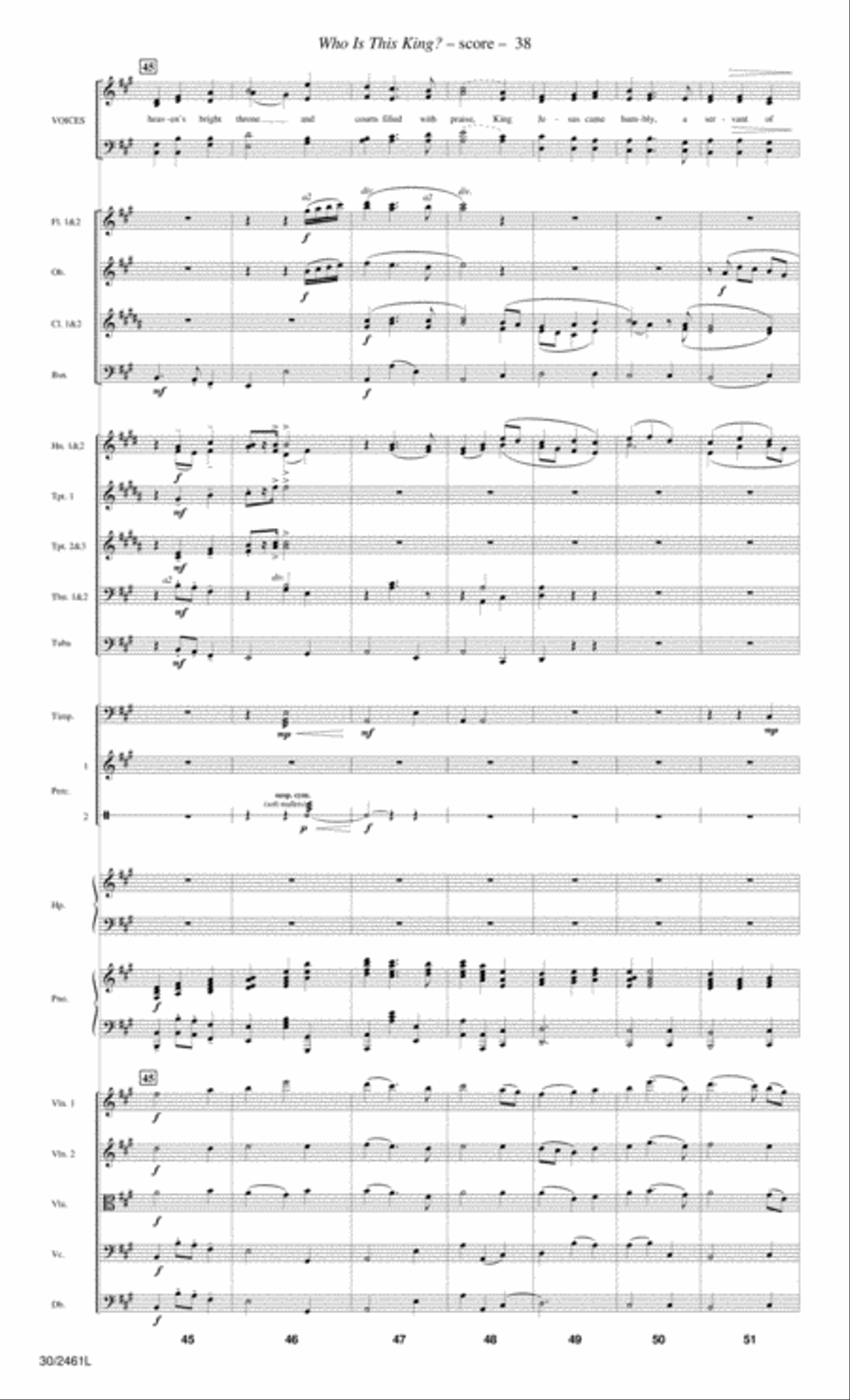 Journey to the Cross - Orchestral Score and Parts Choir scores gallery preview page 40