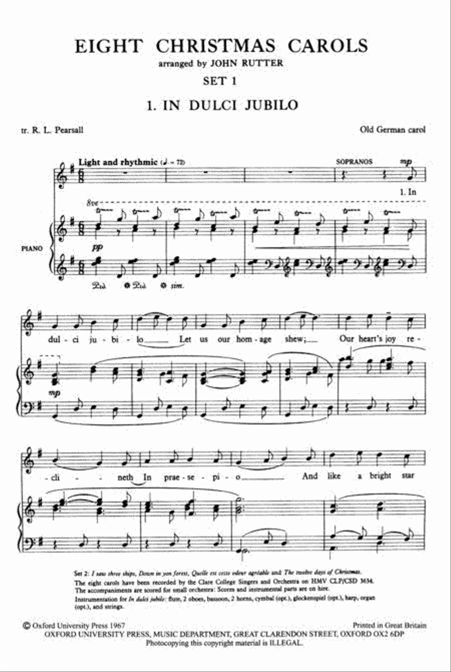Eight Christmas Carols - Set 1 Choir scores gallery preview page 2