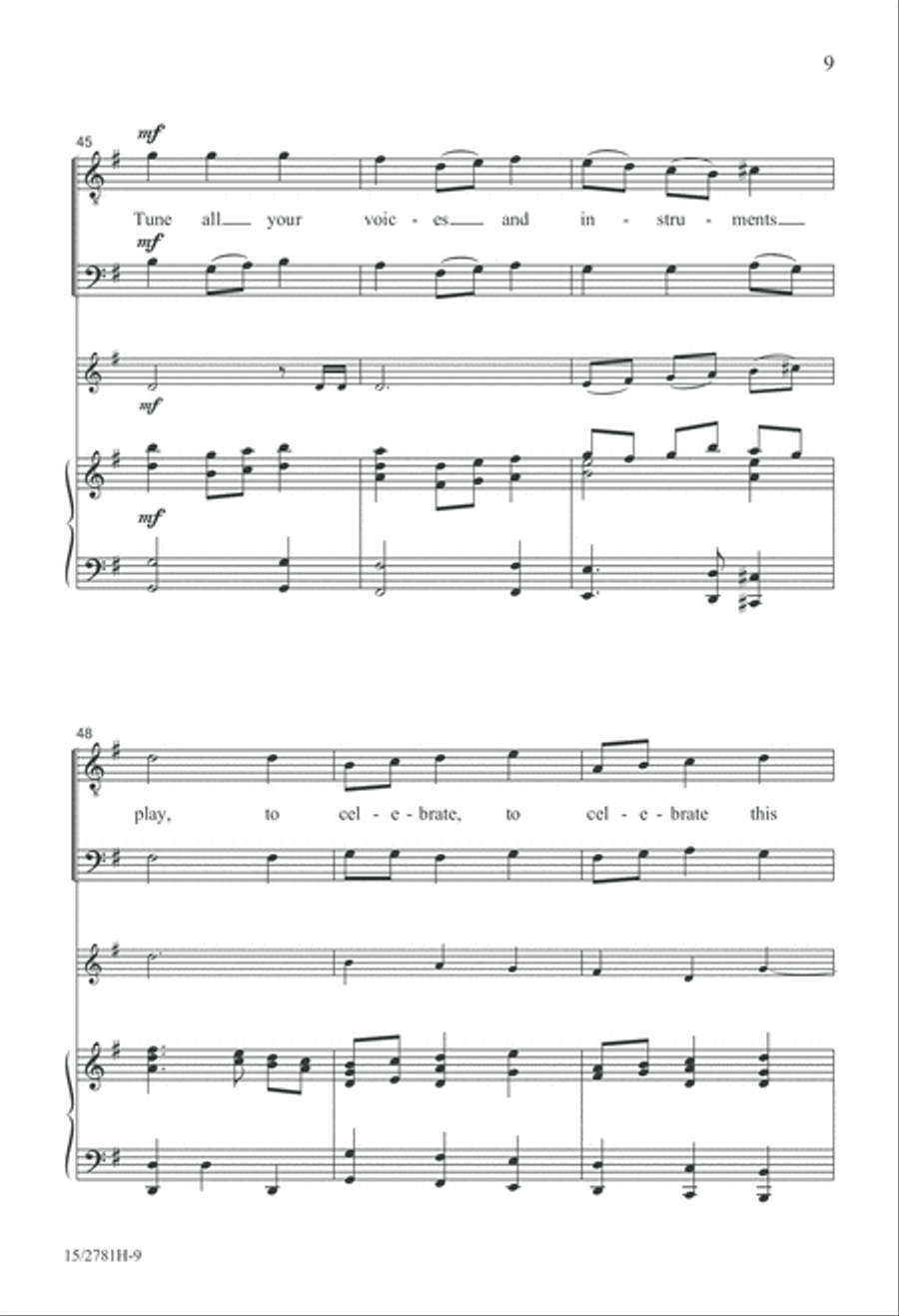 Sing, Now, Ye Sons of Art TB scores gallery preview page 10