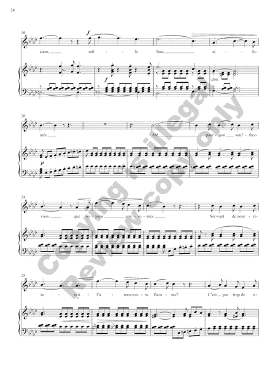 Songs of Gouvy, Volume 2: 18 Sonnets et chansons de Desportes; 18 Poésies de Moritz Hartmann Voice Solo scores gallery preview page 44