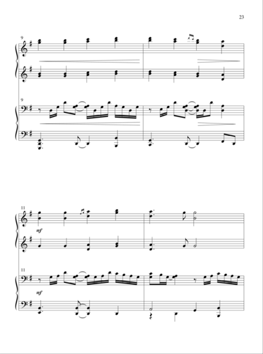 The Glories of My God and King Piano Duet scores gallery preview page 13