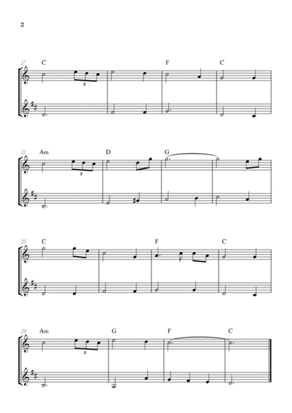 Amazing Grace • easy flute and clarinet sheet music with chords image number null