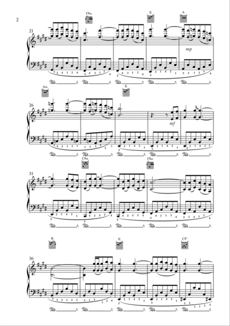 Murmures Piano Solo scores gallery preview page 2