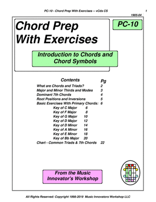 PC-10 - Chord Prep Instruction With Exercises