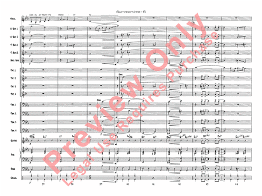 Summertime Summertime Jazz Ensemble scores gallery preview page 9