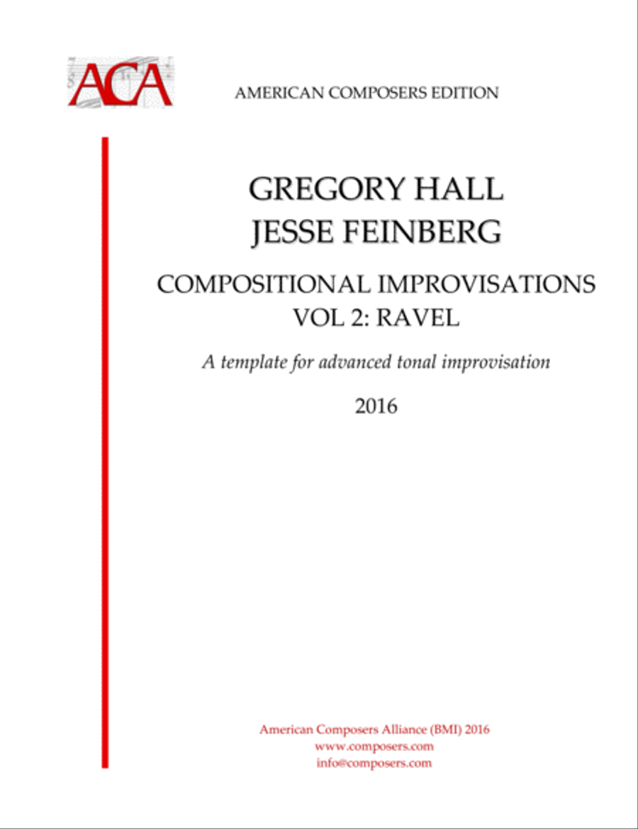 [Hall, Feinberg] Compositional Improvisations - Vol. 2: Ravel Small Ensemble scores gallery preview page 1