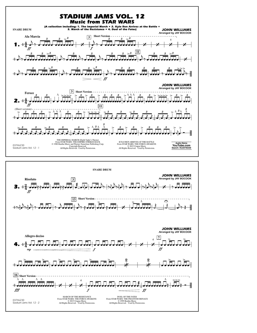 Stadium Jams Volume 12 (Star Wars) - Snare Drum