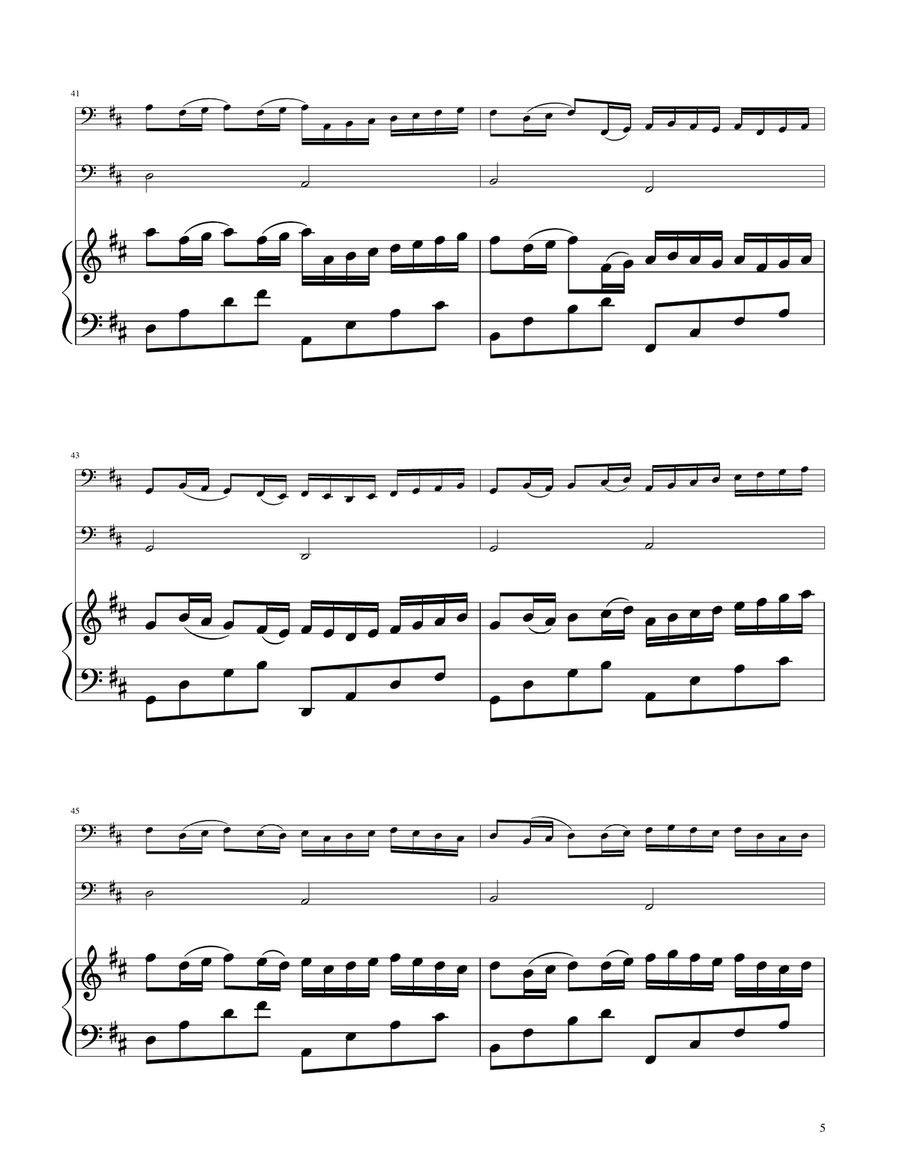 Canon in D - Cello Duet String Duet scores gallery preview page 5