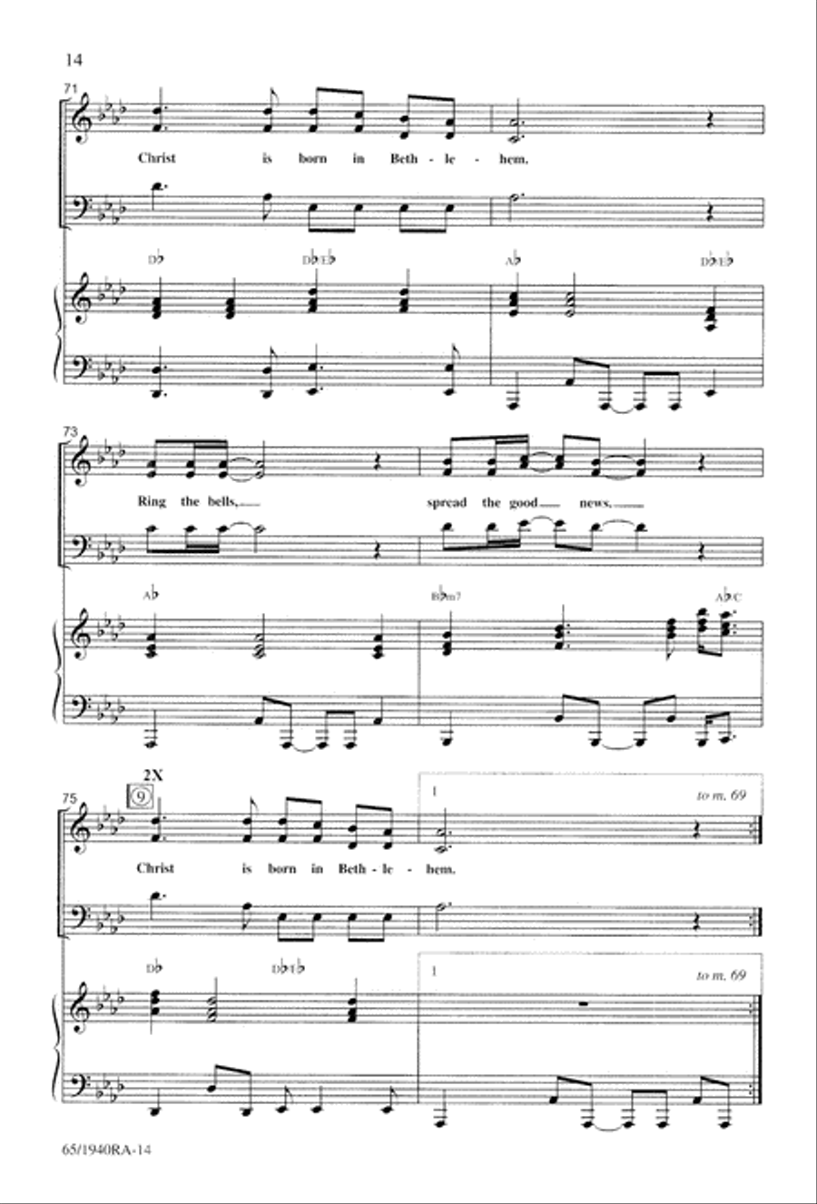 We Will Know Peace 3-Part scores gallery preview page 16