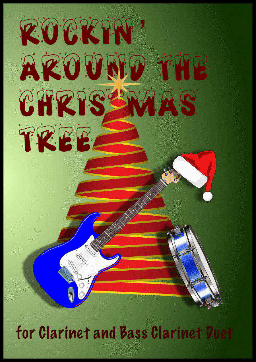 Rockin' Around The Christmas Tree Clarinet Duet scores gallery preview page 1