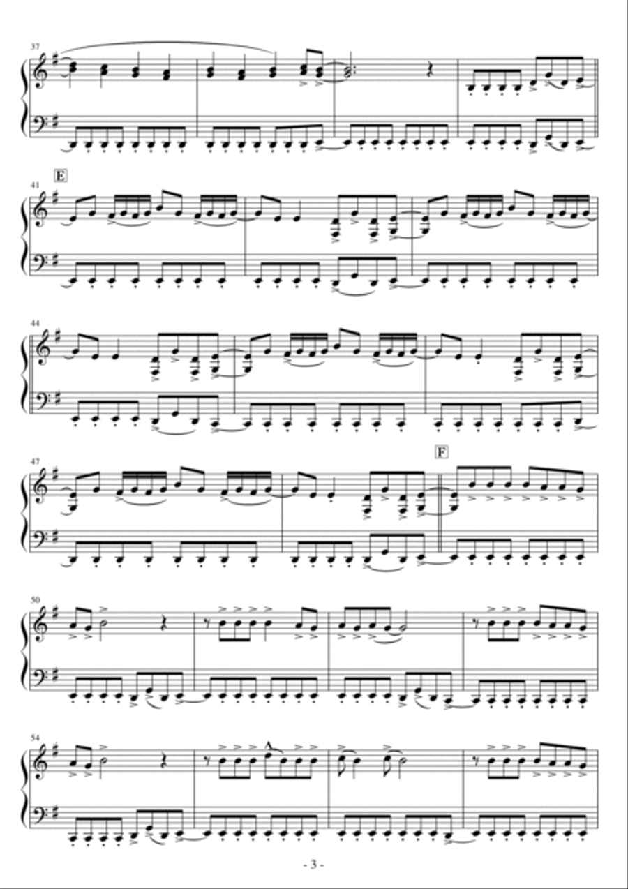 The Trooper Easy Piano scores gallery preview page 3