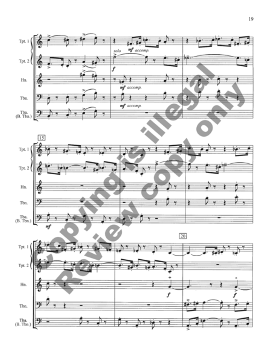 Inaugural Marches Inaugural Marches Brass Quintet scores gallery preview page 33