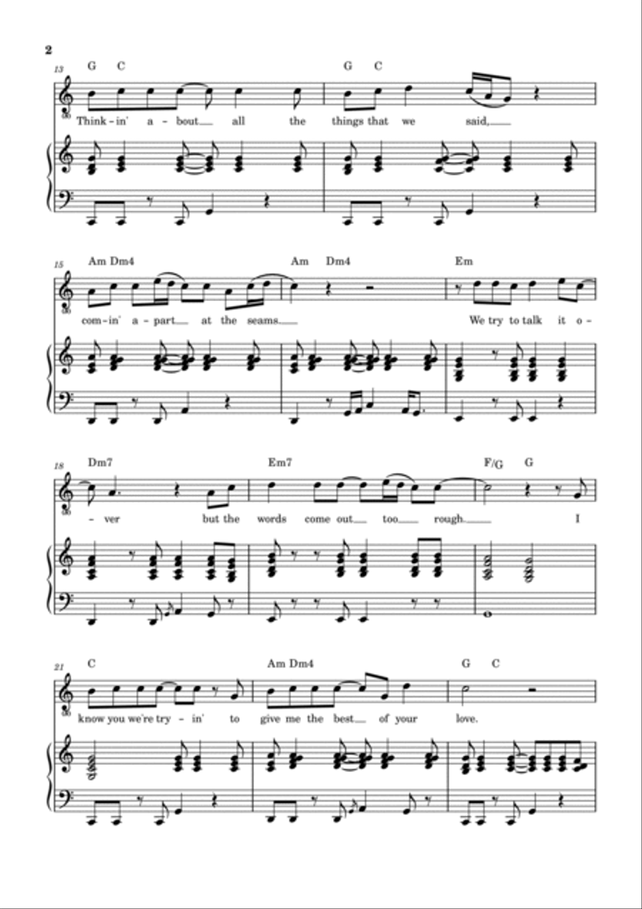 Best Of My Love Voice scores gallery preview page 3