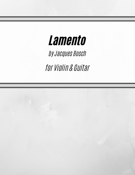 Lamento (for Violin and Guitar) image number null