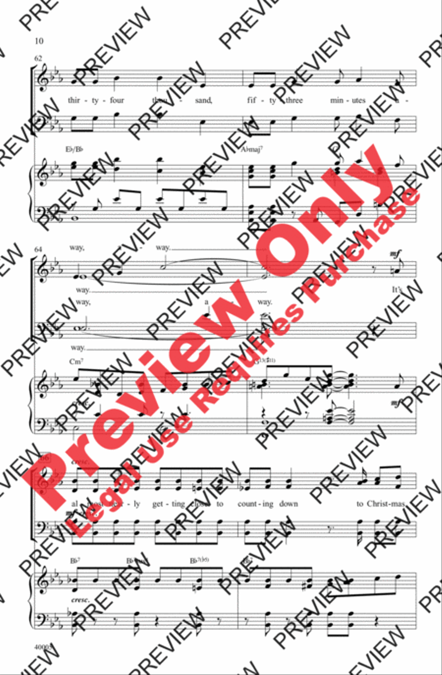 Counting Down to Christmas - SoundTrax CD (CD only) Choir scores gallery preview page 10