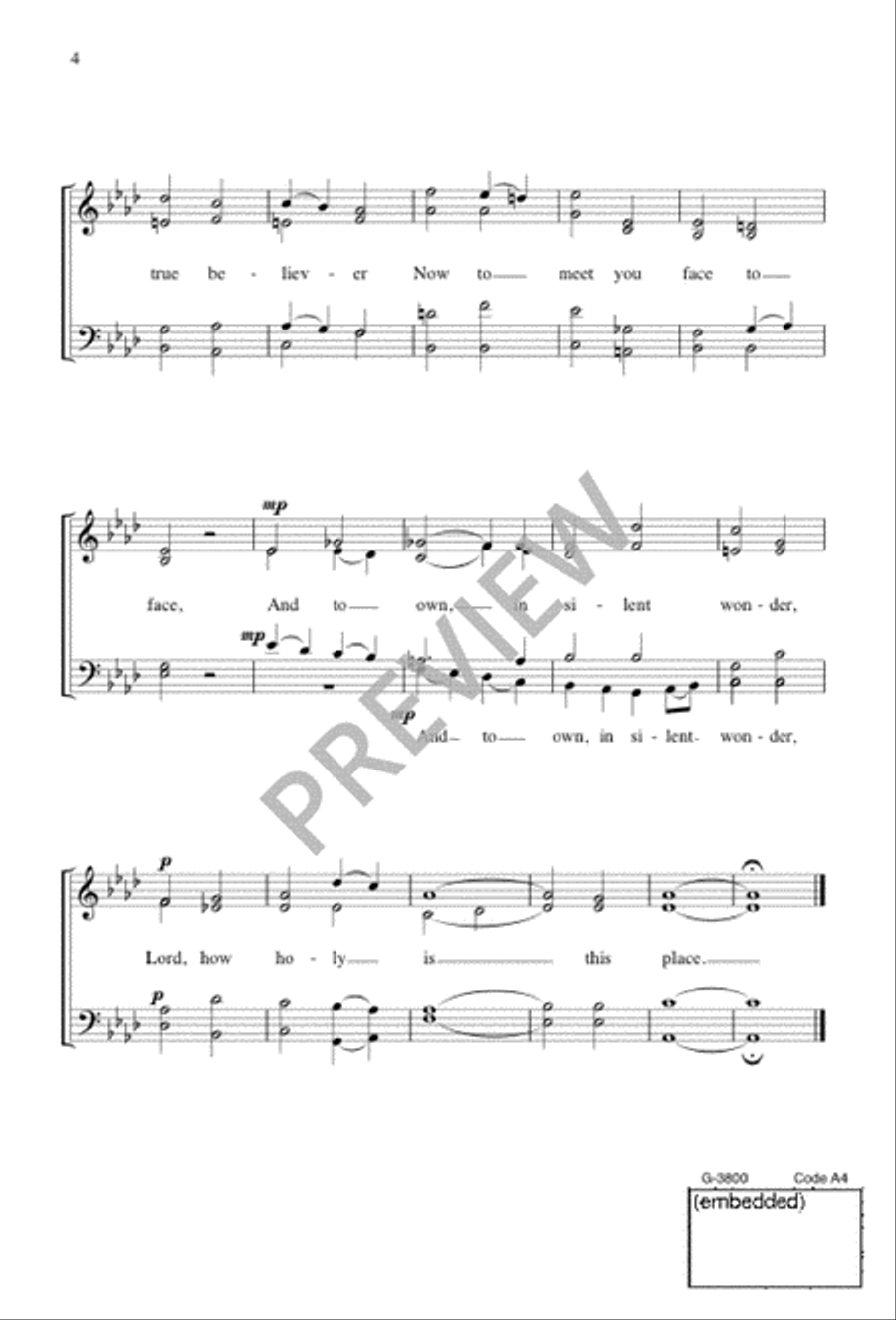 Holy, Loving Lord 4-Part scores gallery preview page 5