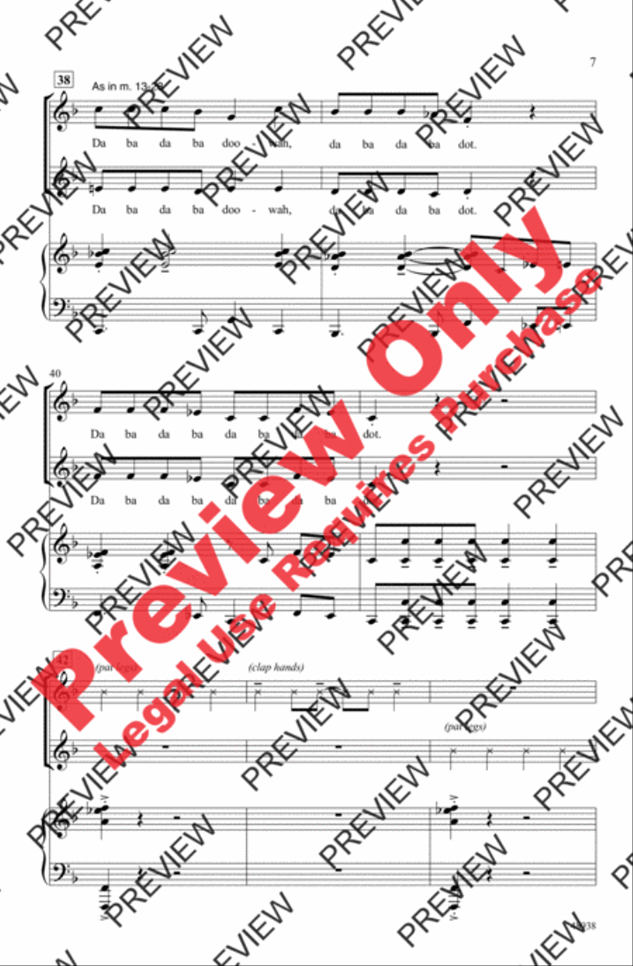 Wipe Out! Wipe Out! 2-Part scores gallery preview page 7