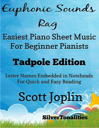 Book cover for Euphonic Sounds Rag Easiest Piano Sheet Music for Beginner Pianists 2nd Edition