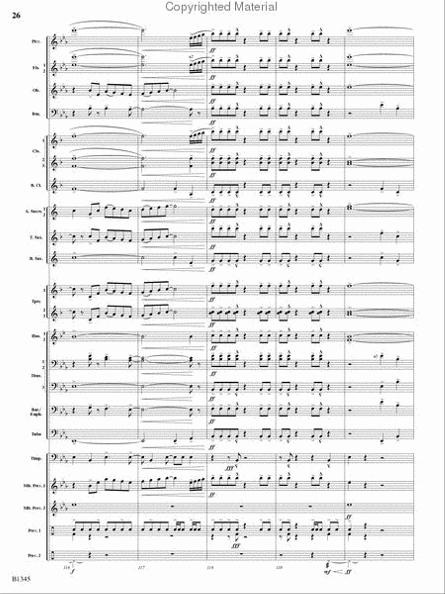 Fanfare and Jubilation Concert Band scores gallery preview page 25