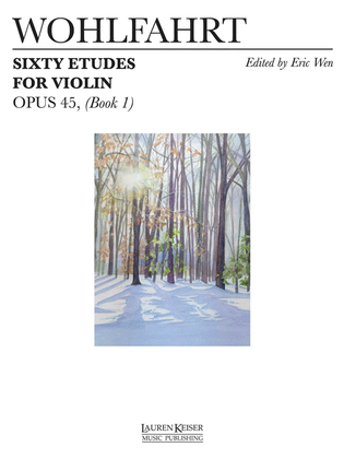 Book cover for 60 Etudes for Violin, Op. 45