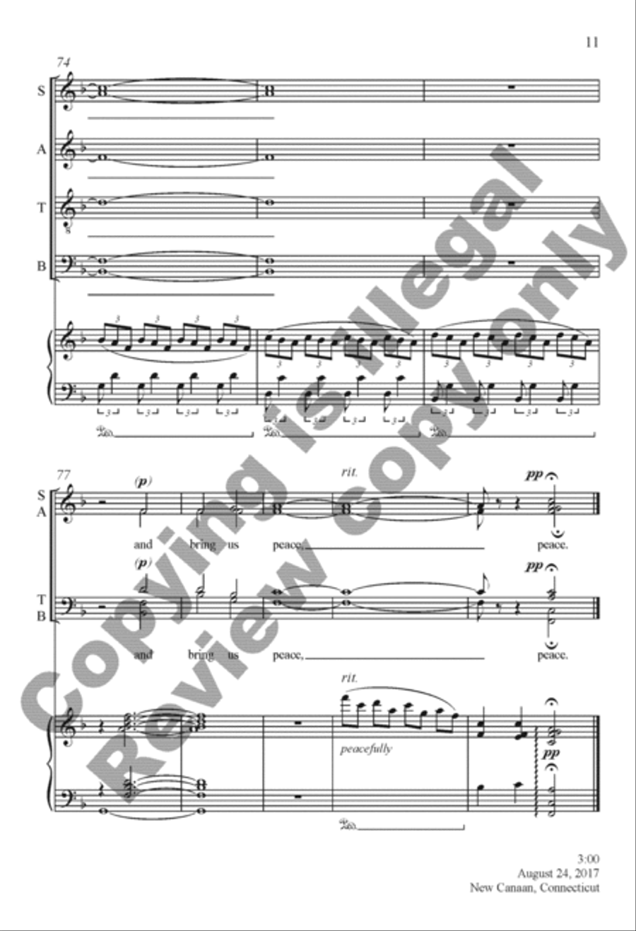 Let Us Break Bread Together 4-Part scores gallery preview page 21