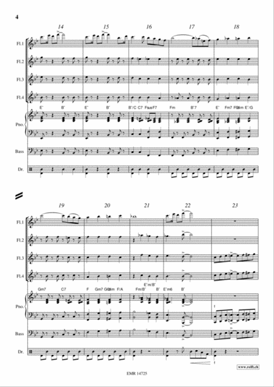 Movie Sequences Flute scores gallery preview page 4