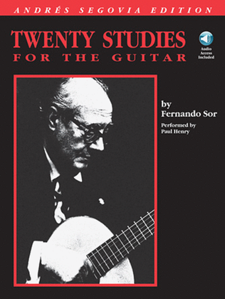 Book cover for Andres Segovia – 20 Studies for the Guitar