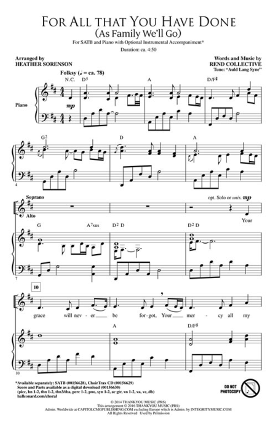 For All That You Have Done 4-Part scores gallery preview page 2