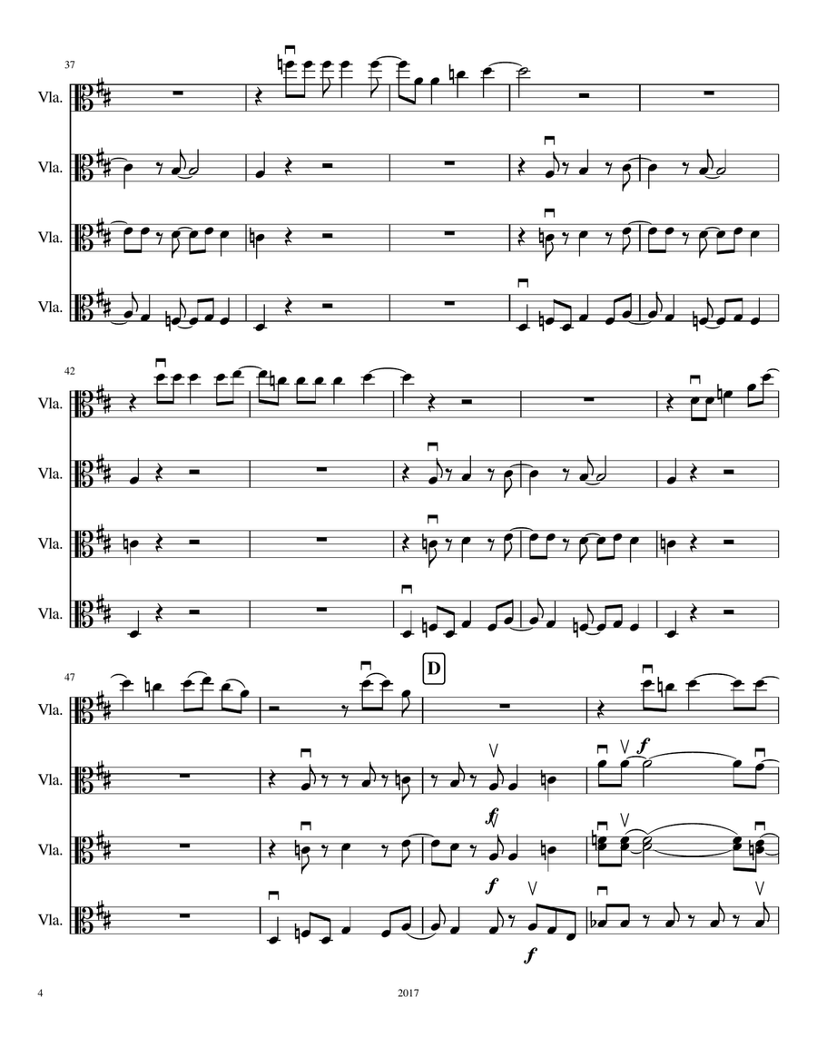 Happy Viola Solo scores gallery preview page 4