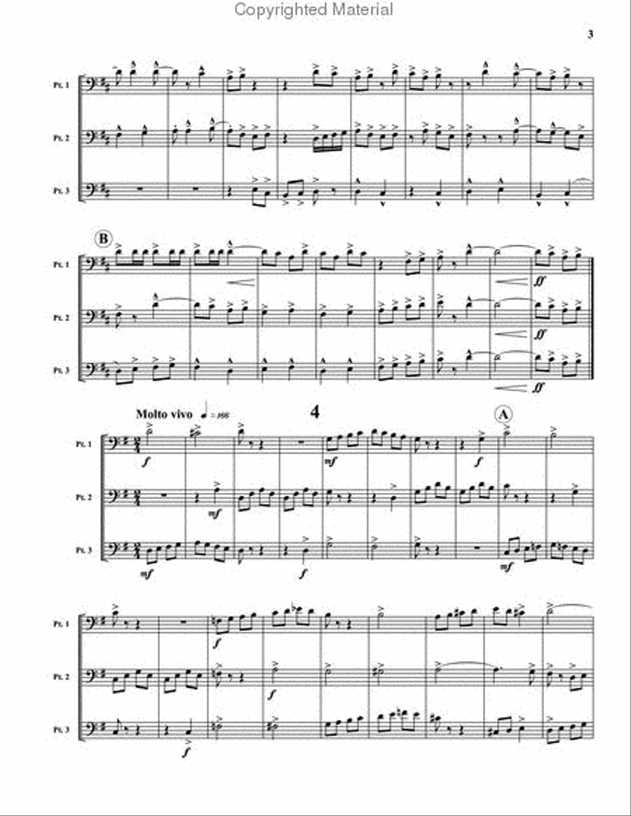 Musica Festiva Brass Trio scores gallery preview page 4