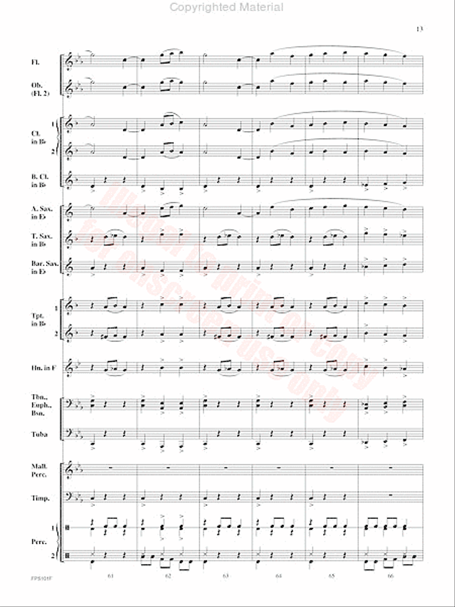 Adversary Adversary Concert Band scores gallery preview page 14