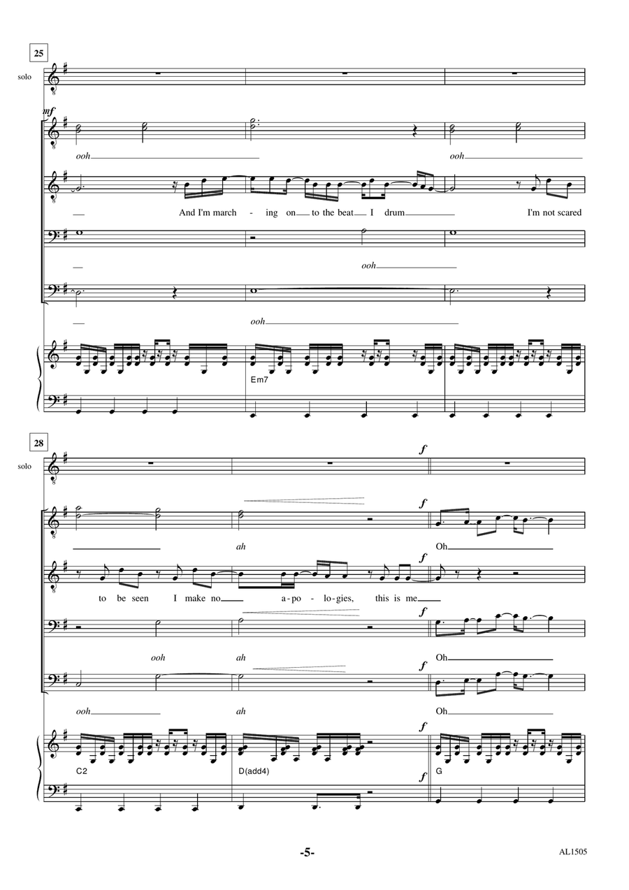 This Is Me TTBB scores gallery preview page 5