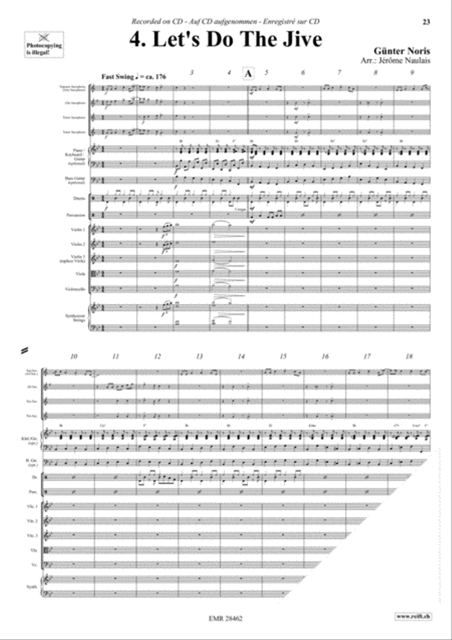 Let's Dance Volume 3 Let's Dance Volume 3 Saxophone Ensemble scores gallery preview page 6