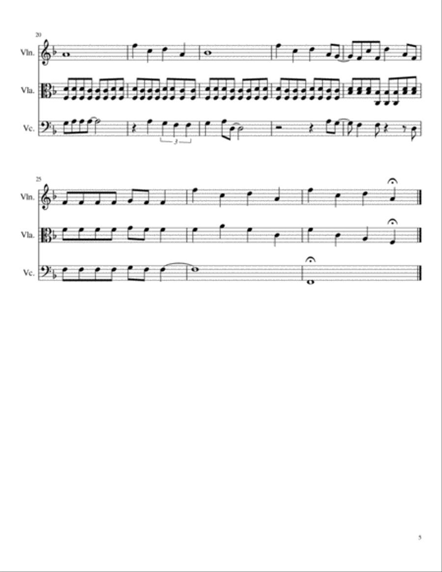 Marry You Marry You String Trio scores gallery preview page 5