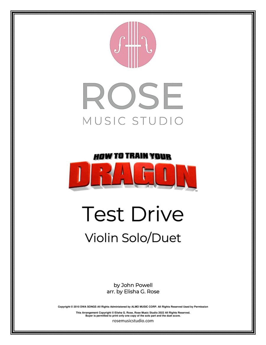Test Drive Violin Solo scores gallery preview page 1