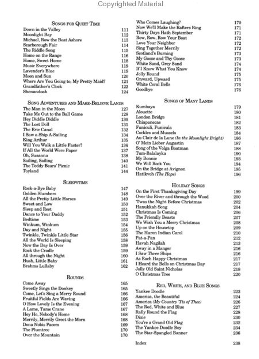 The Library of Children's Song Classics Piano, Vocal, Guitar scores gallery preview page 3