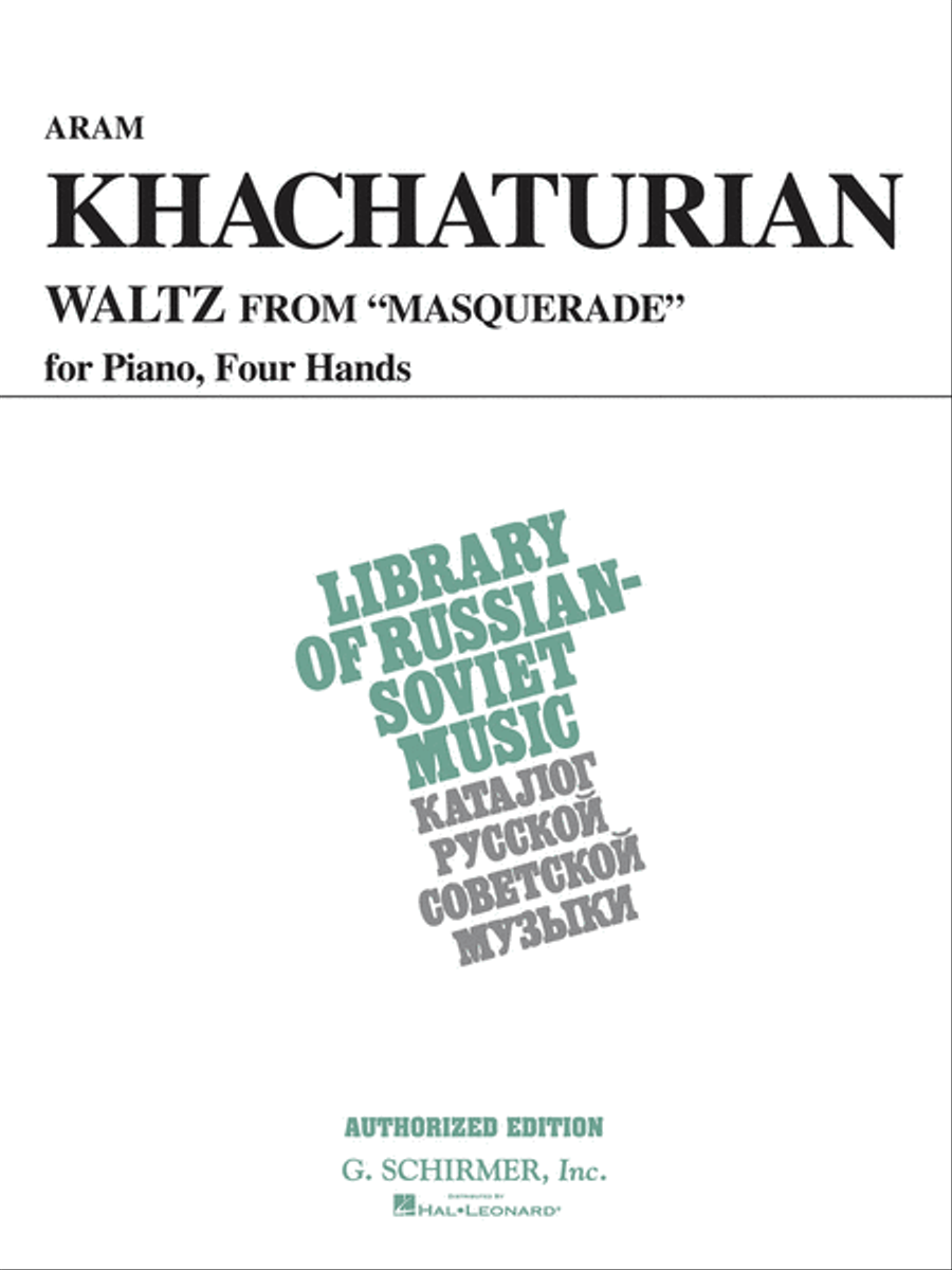 Waltz from Masquerade (VAAP Edition) Piano Duet scores gallery preview page 1