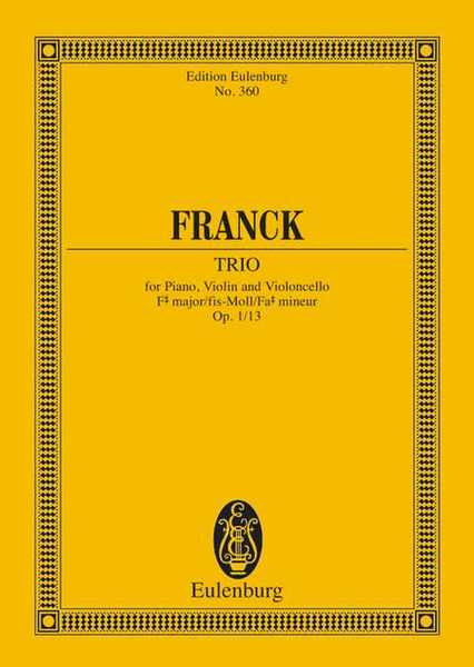 Piano Trio F# minor op. 1/1