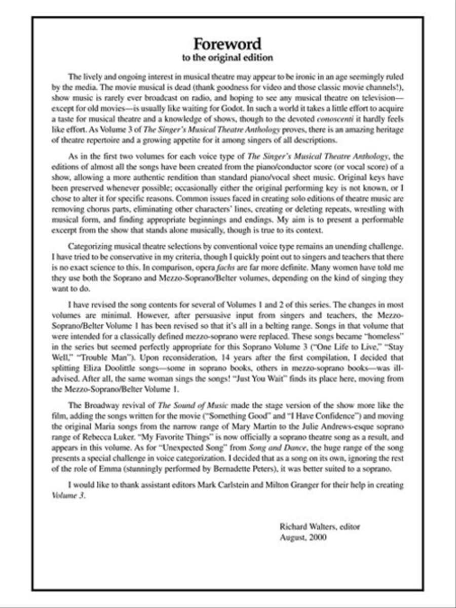 The Singer's Musical Theatre Anthology – Volume 3 Voice Solo scores gallery preview page 4