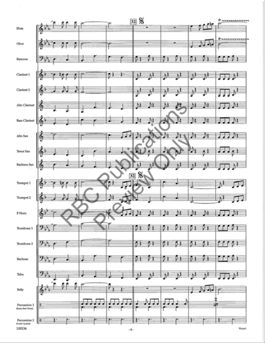 Victor (Score) Concert Band scores gallery preview page 8