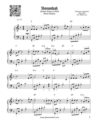 Shenandoah (Piano Solo)