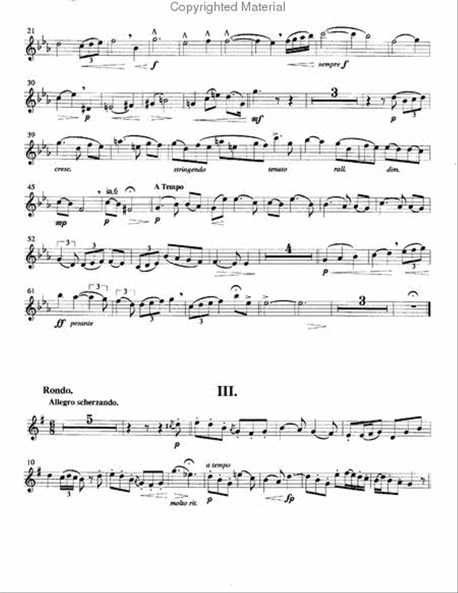 Concerto in F minor for Trumpet Concert Band scores gallery preview page 16