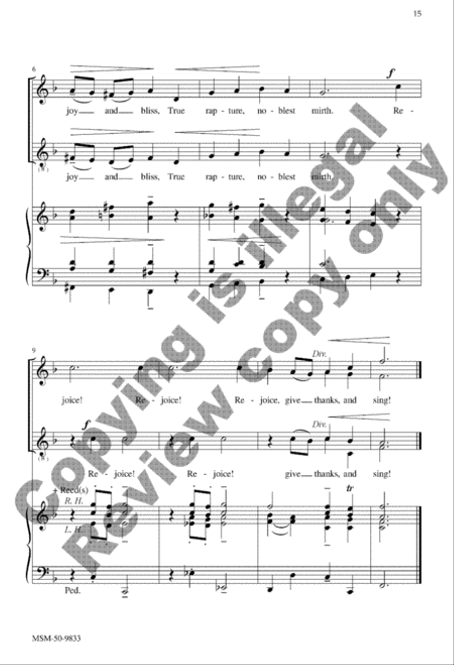 With Angel Choirs, Set 1 With Angel Choirs, Set 1 SSATB scores gallery preview page 15