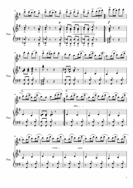 Trepak (Russian Dance) from The Nutcracker - Flute part and flute/piano score