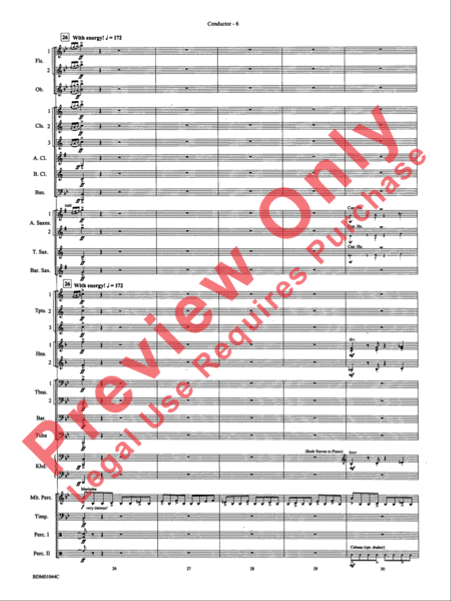 To the Summit! (Strive for the Highest) Concert Band scores gallery preview page 10