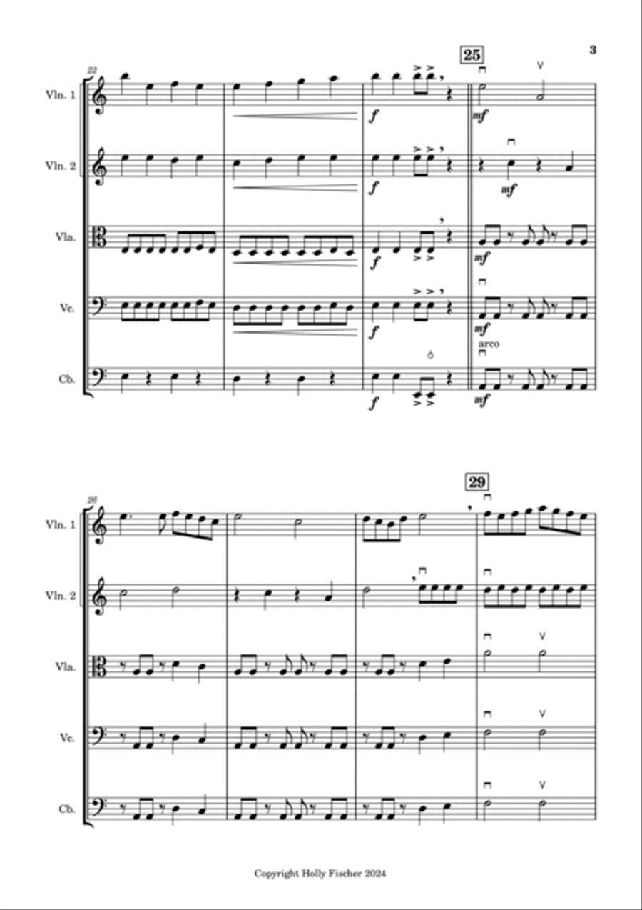 Revenge of the Goblin King String Orchestra scores gallery preview page 3